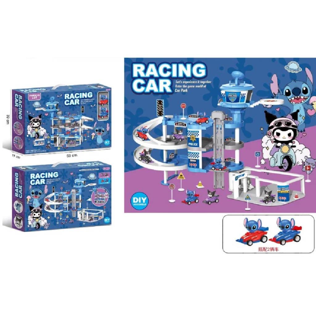DIY Racing Car Parking Garage Playset